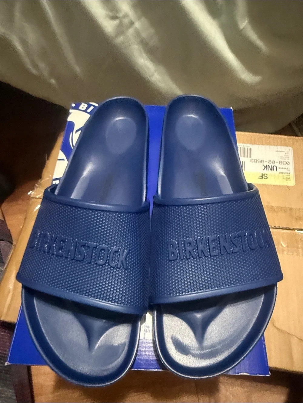 Men's Blue Birkenstock Slides